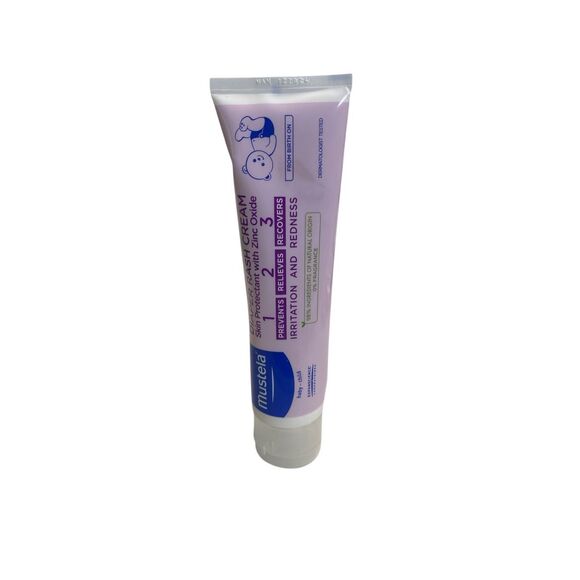 Mustela 123 Diaper Rash Cream 1-2-3 – Fragrance-Free Skin Protectant with Zinc O - Picture 1 of 1